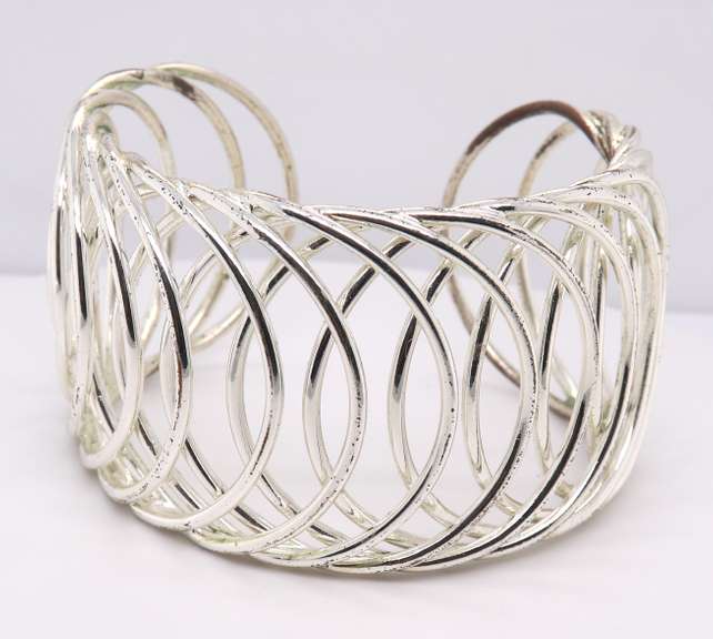 925 Sterling Silvr Wide Cuff Bangle