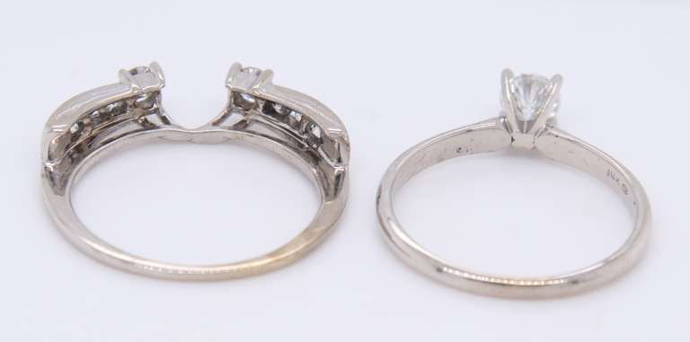 Incredibel White Gold 0.95ctw Diamond Wedding Set