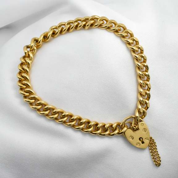 Vintage Gold Filled Bracelet with Lock