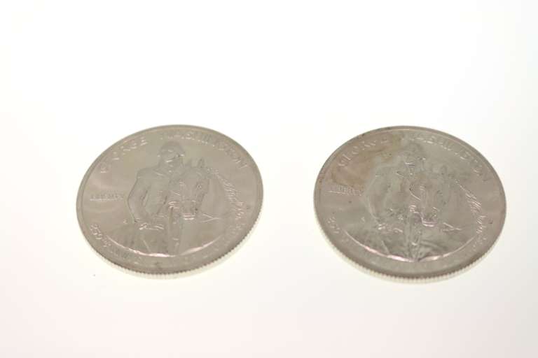 Set of 2 1982 George Washington 90% Silver Commemorative Half Dollars