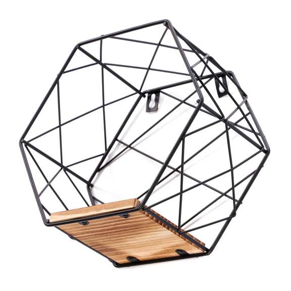 Hexagon Wall Mounted Shelf Nordic Storage Rack