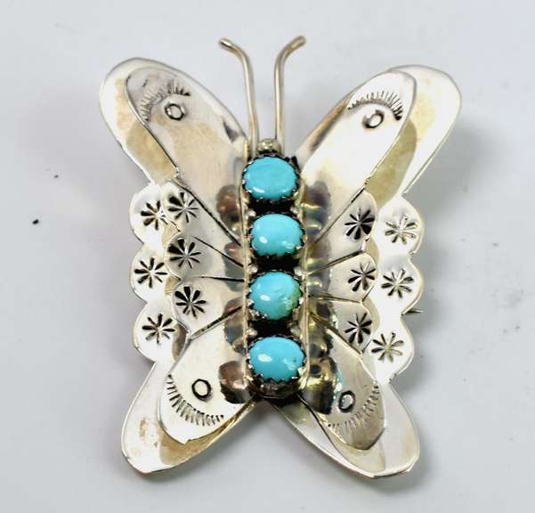 Sterling Silver Vintage Butterfly Pin