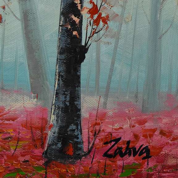 Zahra, Original Oil Painting on Canvas (50" x 26"), Hand Signed with Letter of Authenticity.