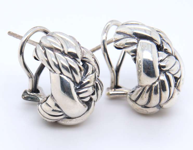 David Yurman Woven Cable Earrings