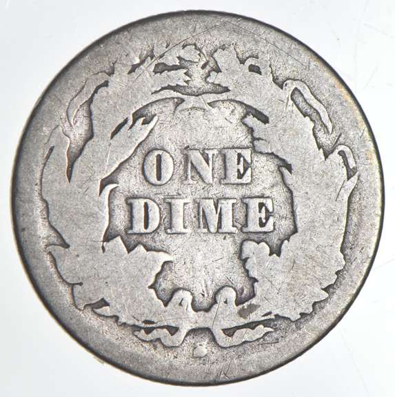 1864-S Seated Liberty Dime