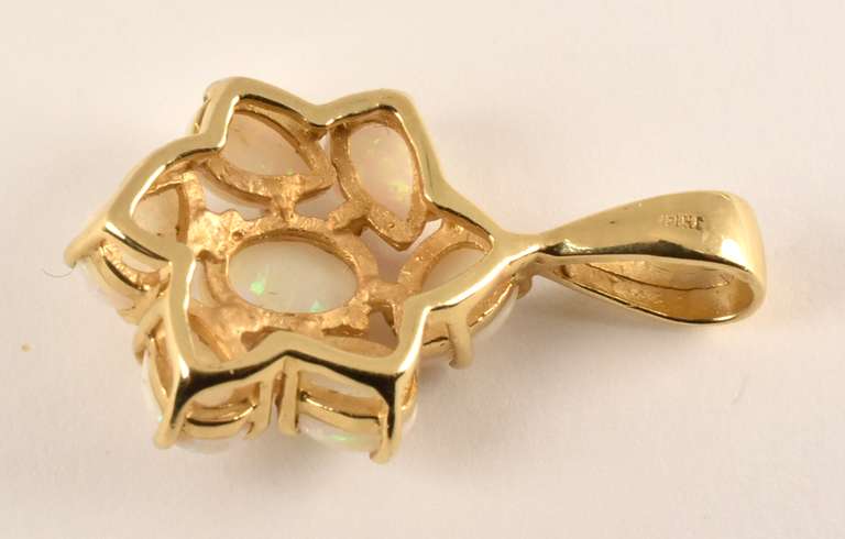 Nice Opal Cluster Pendant