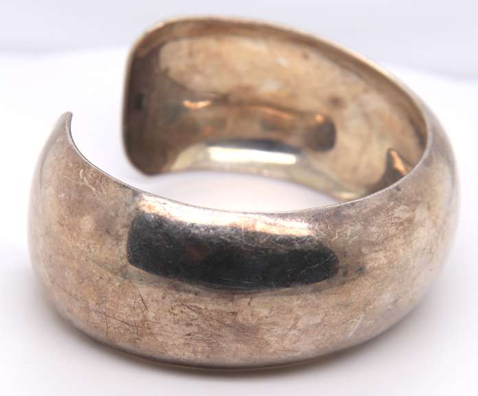 Vintage Sterling Silver Cuff Bangle Bracelet