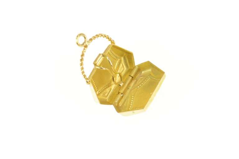 14K Yellow Gold 3D Articulated Purse Hand Bag Fashion Charm/Pendant