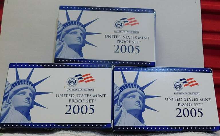 3 each: 2005 PROOF Sets