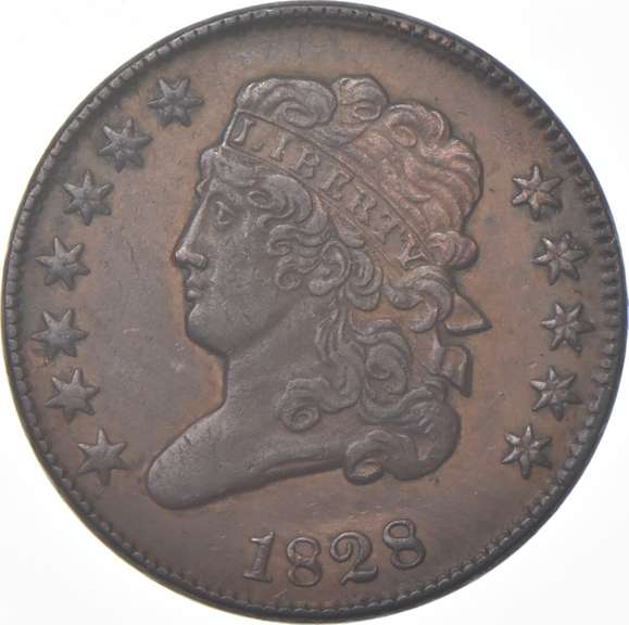 1828 Classic Head Half Cent - 12ST