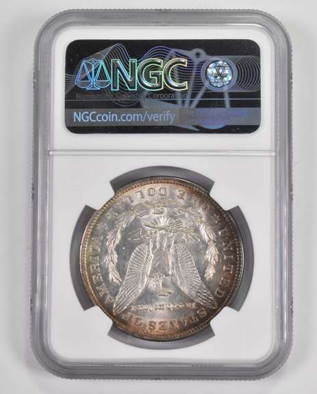 MS63 1921-D Morgan Silver Dollar - Graded NGC - TONED