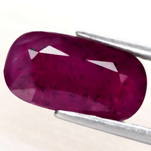 Stunning violet red 2.99ct unheated Ruby