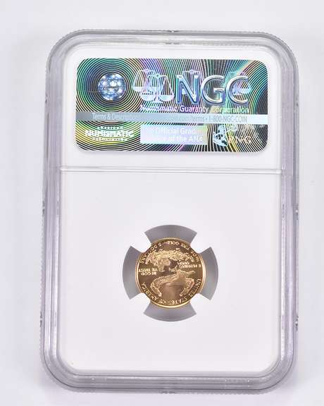 MS69 1999-W $5 American Gold Half Eagle - With W - Graded NGC