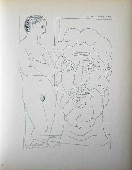 PABLO PICASSO, MODEL AND SCULPTURED HEAD