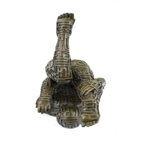 Yoga Exercise Bronze Sculpture