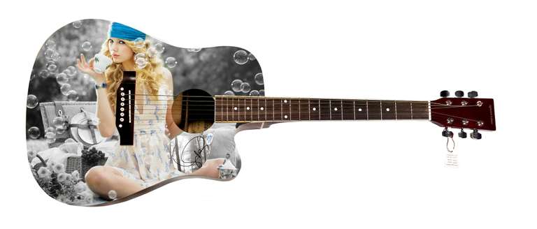 Taylor Swift Autographed Signed Custom Photo Graphics Guitar ACOA