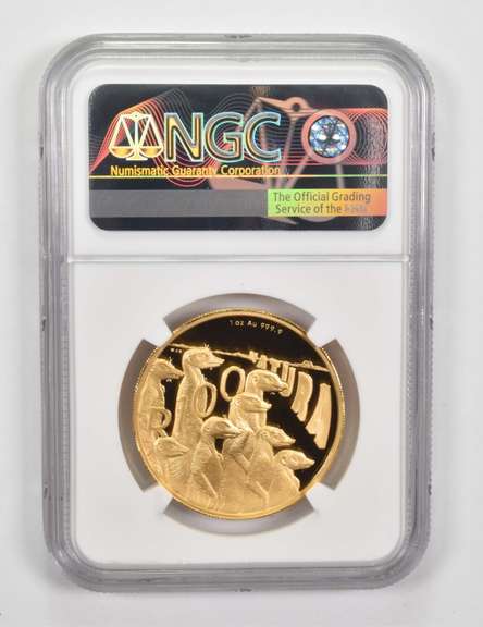PF70 UCAM 2011 South Africa Gold 100 Rand 1 Oz .999 Gold Meerkat NGC