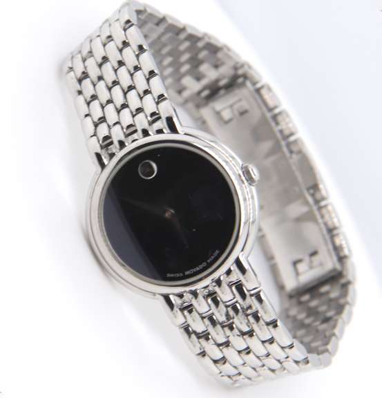 Movado Black Dial Quartz Watch