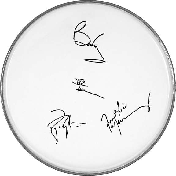 Queen Autographed Signed Facsimile Drum Head