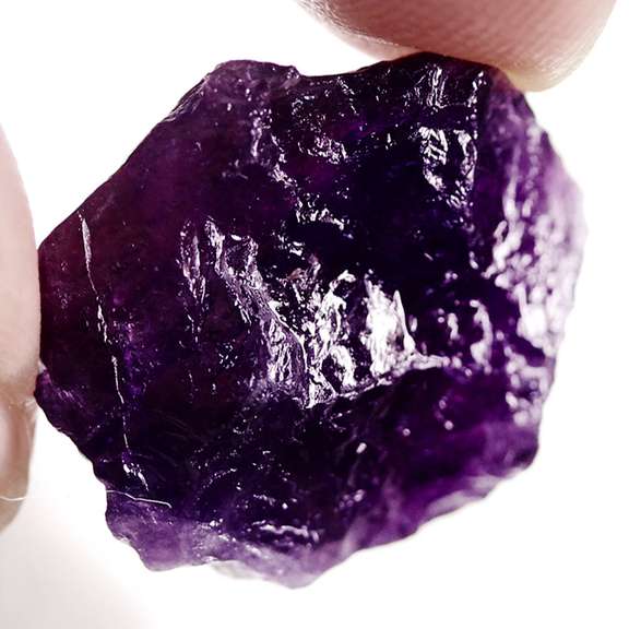 Large 20.60ct untreated uncut Amethyst