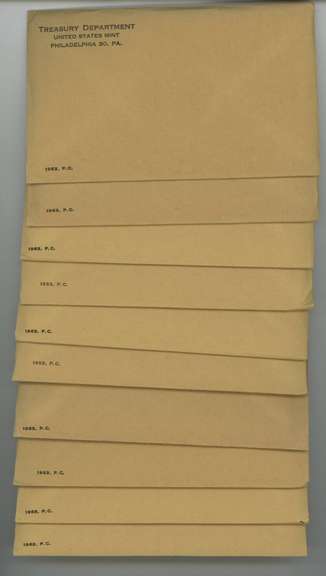 10 UNOPENED 1963 Silver US Proof Sets