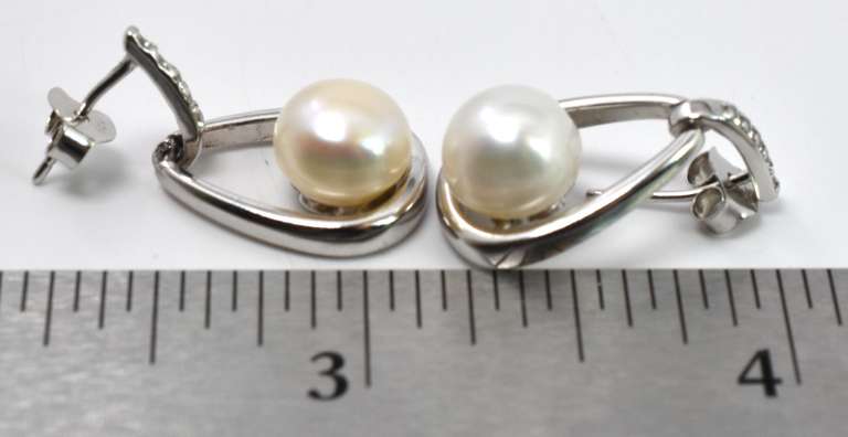 Sterling Silver Pearl Earrings