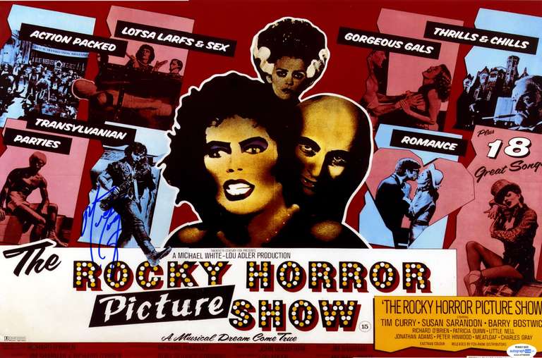 Rocky Horror Meat Loaf Autographed Signed 12x18 Poster Photo Exact Video Proof