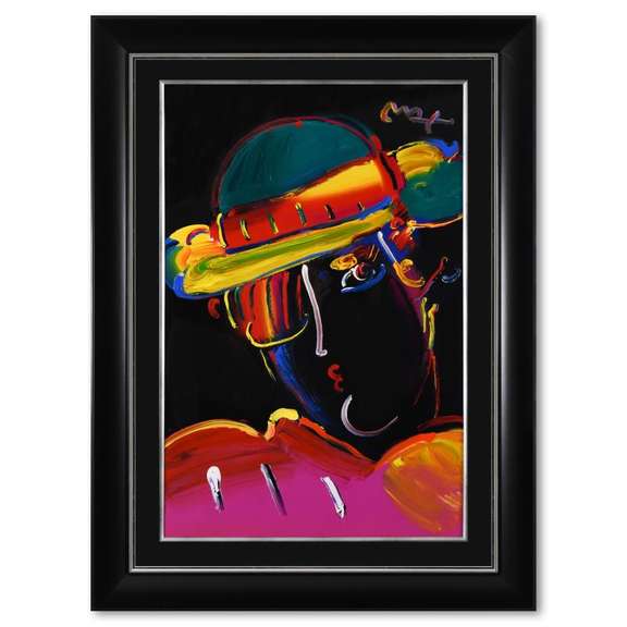 Peter Max, "Zero Spectrum" Framed One-Of-A-Kind Acrylic Mixed Media (34.5" x 46.5"), Hand Signed with Letter of Authenticity.