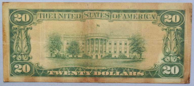 1928 $20 Gold Certificate
