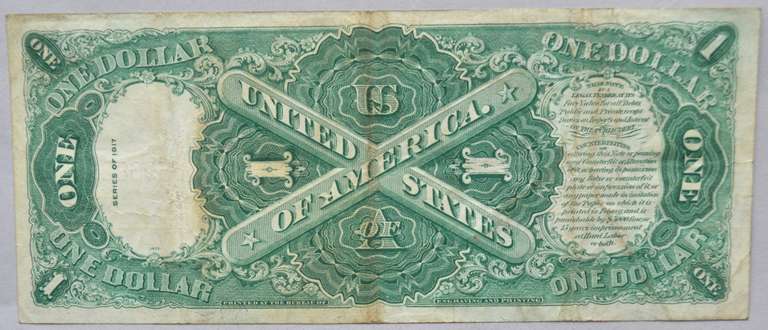 $1 Series 1917 Landing of Columbus US Note