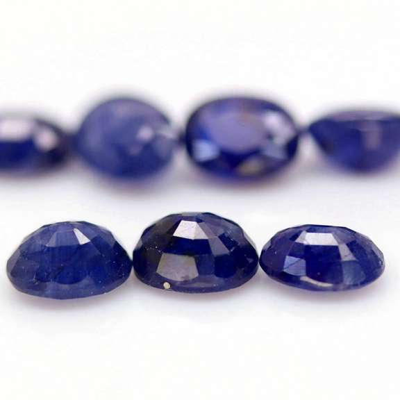 Heavy 13.24ct cobalt blue Sapphire set from Madagascar
