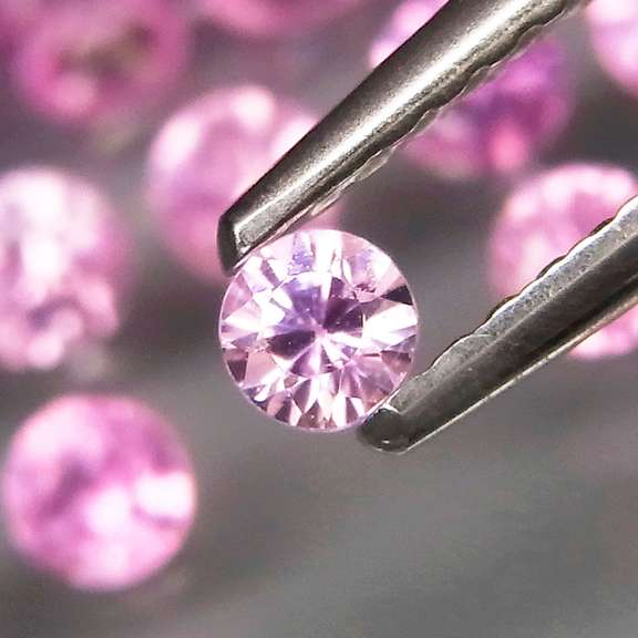 Rare heated only 4.08ct pink Sapphire set