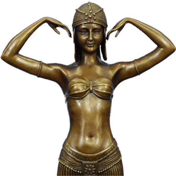 Skilled Romanian Dancer Bronze Sculpture