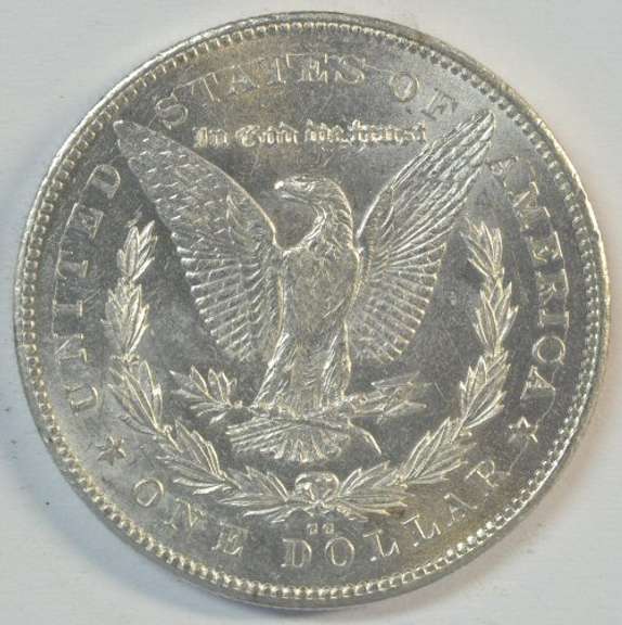 Brilliant Uncirculated 1878-CC Morgan Silver Dollar. Key date