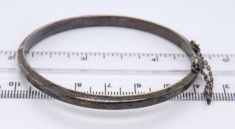Vintage Sterling Silver Bangle Bracelet