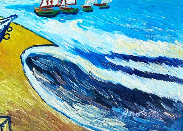 UNIQUE Beautiful  HAND PAINTED OIL PAINTING ON CANVAS