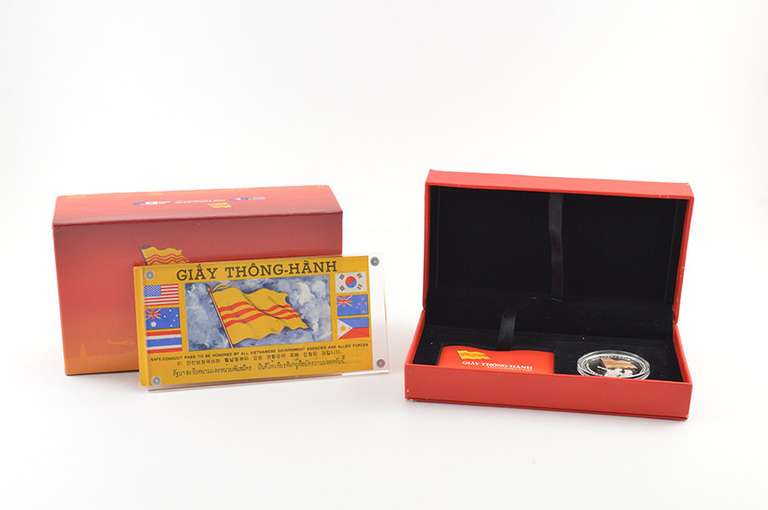 2010 Niue $2 Giay Thong-Hanh 1 T Oz Silver Proof Gold Gilded Box/COA
