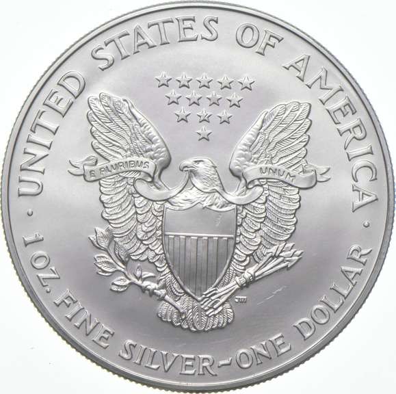 2000 American Silver Eagle - Struck Through ERORR REV