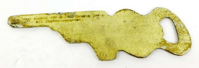 Rare 1960's 007 Figural Gun Perrier Bottle Opener