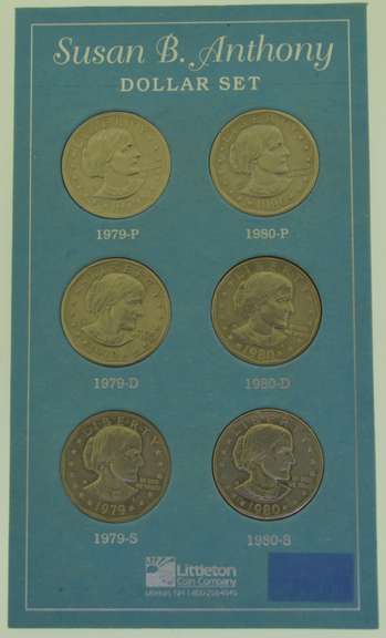1979 & 1980 P,D,S US Dollar Coins Susan B. Anthony
