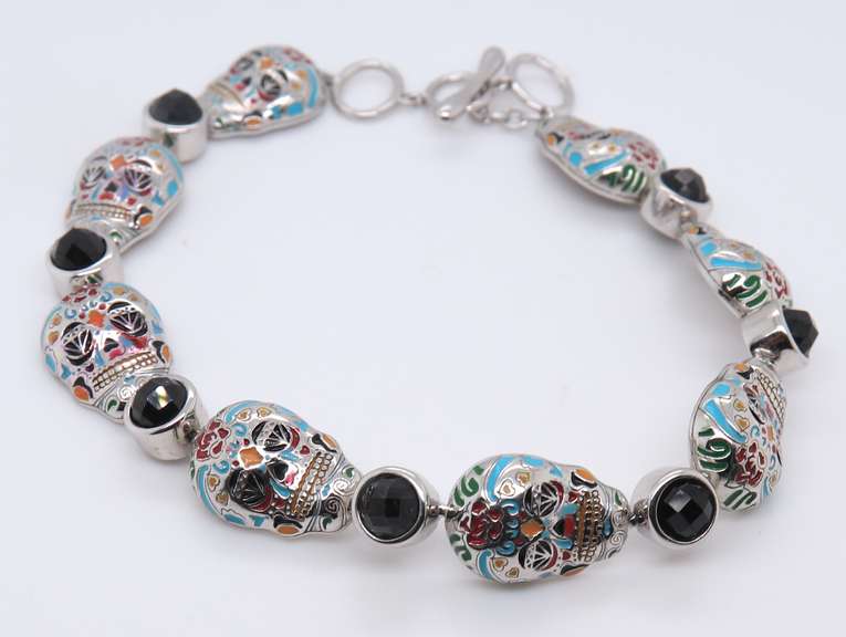 Sterling Silver Skeleton Link Bracelet