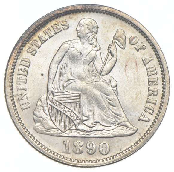 1890 Seated Liberty Dime