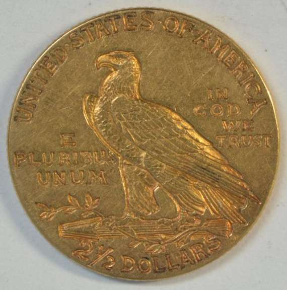 Sharp 1913 US $2.50 Indian Gold Piece. Nice
