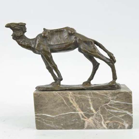 Camel Take a Journey Desert Bronze Sculpture