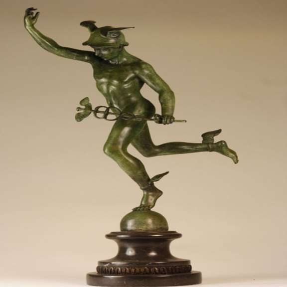 Flying Mercury Bronze Statue