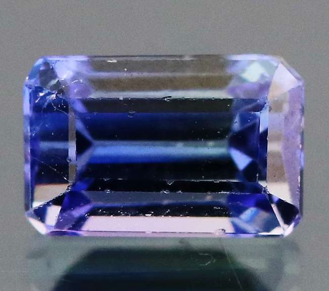 Beautiful 1.07ct emerald cut violet blue Tanzanite
