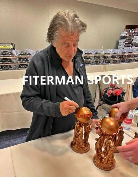 Scarface Cast Al Pacino Plus Signed Official World Is Yours Statue ACOA