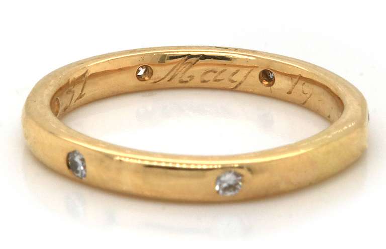 Fabulous 18kt Round Diamond Bezel Set Solitaire Ring