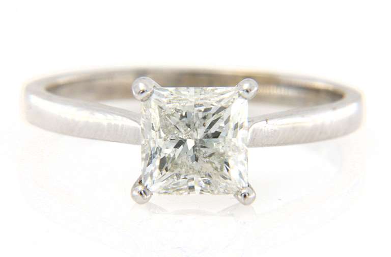 White Gold 2.02ct Diamond Solitaire Engagement Ring