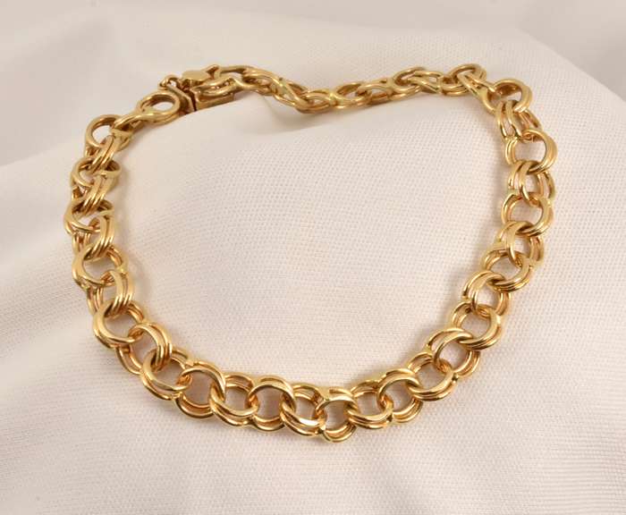 Estate 14k Charm Bracelet